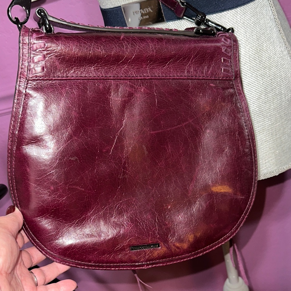 Rebecca Minkoff Rich Burgundy Crossbody Bag - Picture 10 of 11